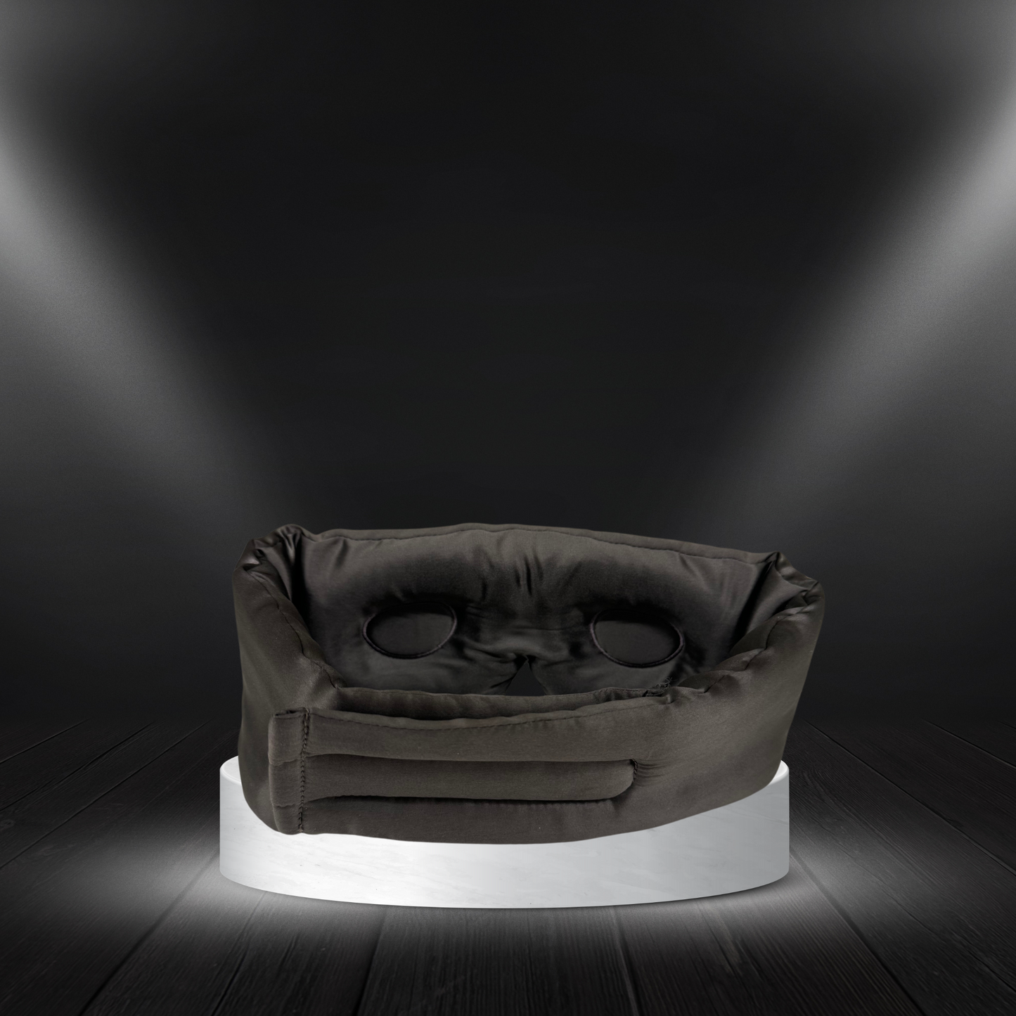 Ultimate 3D Silk Sleep Mask - Moonlit Mist (Grey Anthracite) back