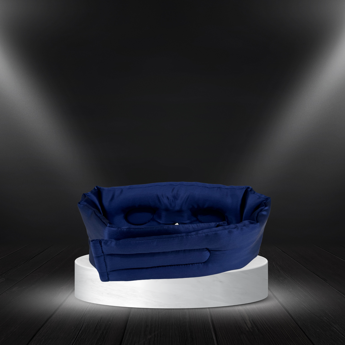 Ultimate 3D Silk Sleep Mask - Navy Blue back