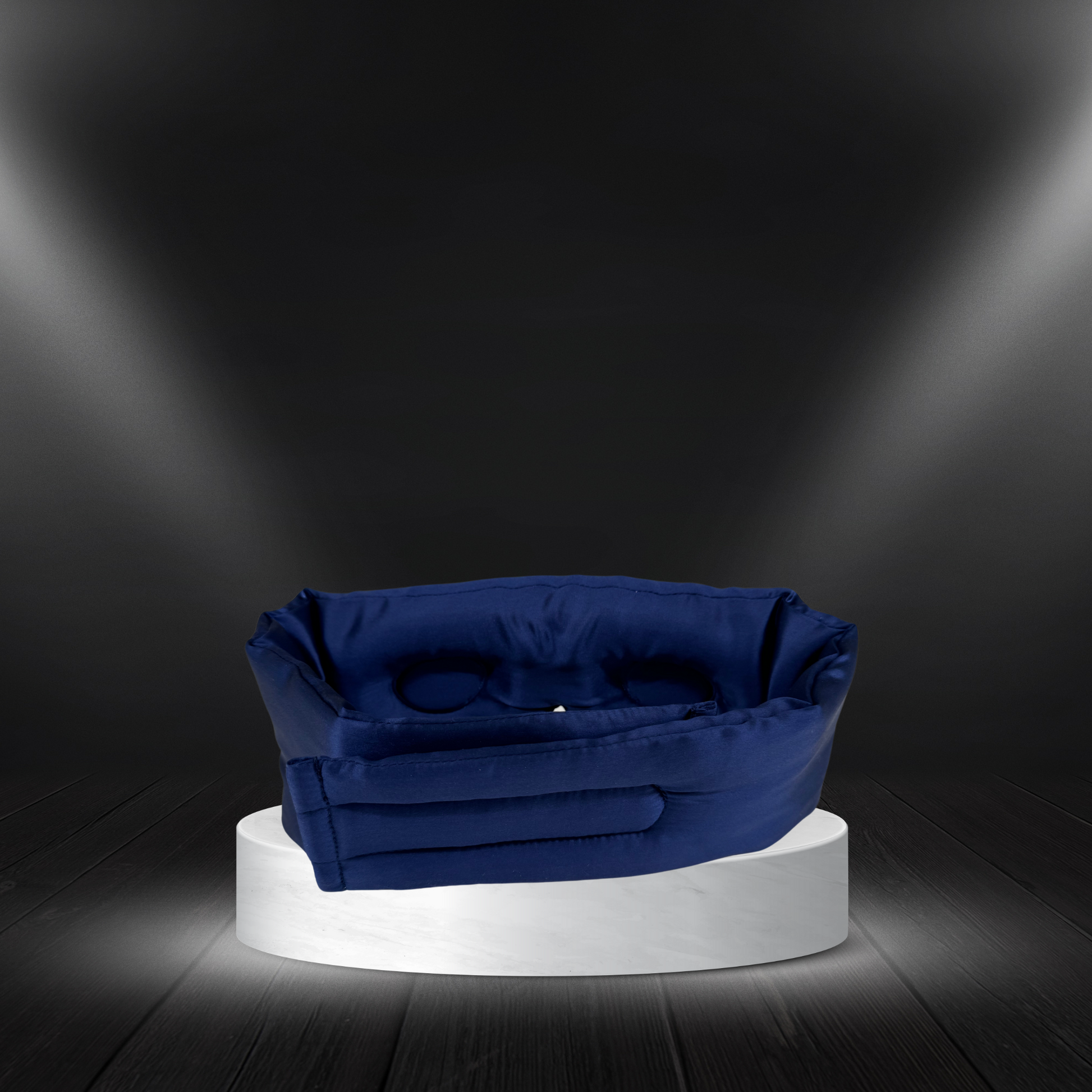 Ultimate 3D Silk Sleep Mask - Navy Blue back